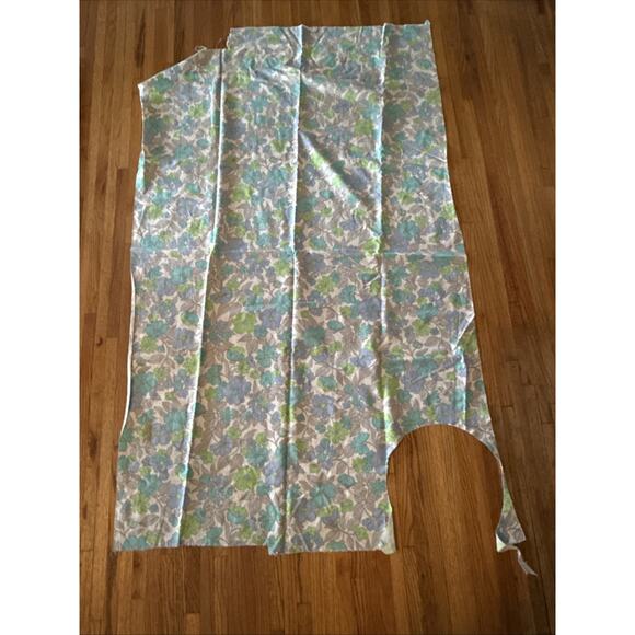 Vintage 80s Fabric Lot 3 Cotton Floral Country Kitchen Quilt Craft Cutter Pieces - Picture 9 of 10